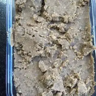 Make Green bean sesame cake step 1