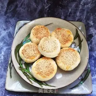 Make Green bean sesame cake step 13