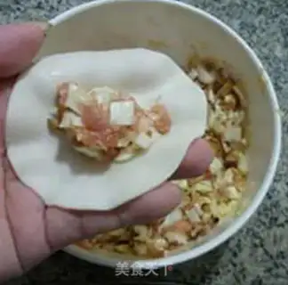 Make Cream-breed mushroom pot sticker step 8
