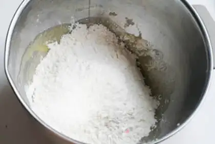 Make Coconut saffron step 1