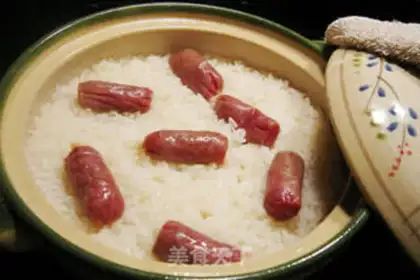Make Salmon salami rice step 2