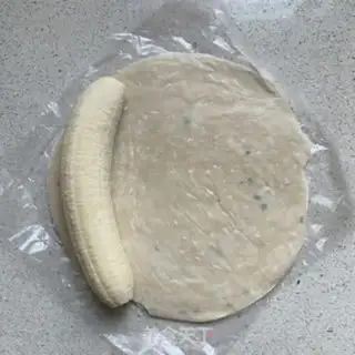 Make Banana burrito step 1