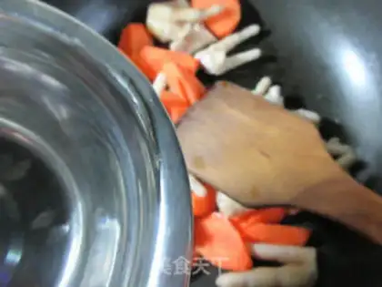 Make Carrot chicken claws step 3