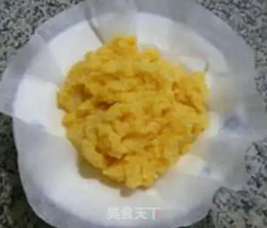 Make Pumpkin bean cake step 3