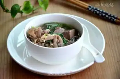 Make The lamb duck blood soup step 8
