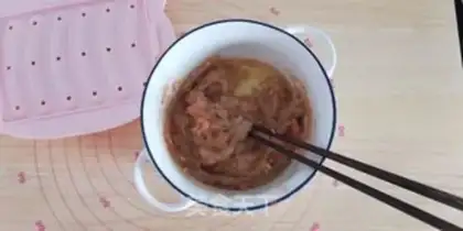 Make Chicken chest sausage step 1