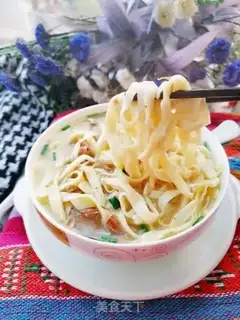 Make Hands on egg noodles step 15