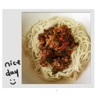 Make Meat sauce noodles step 2