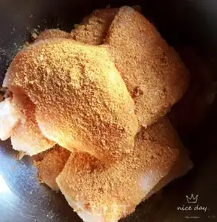 Make Fried chicken chest step 2