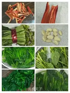 Make Scrambled spinach step 1