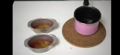 Make Caramel pudding step 1
