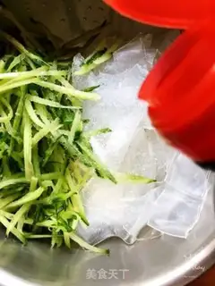 Make cucumber silk powder step 7