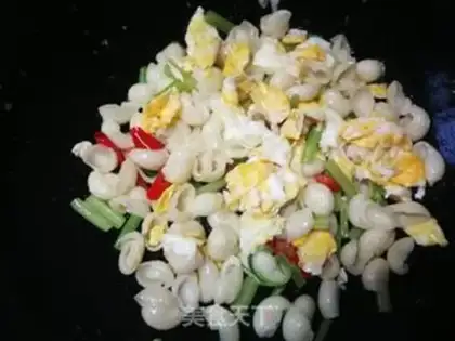 Make Celery eggs fried cat ears step 12