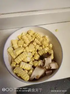 Make Corn pots, rice congee step 1