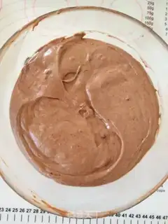 Make Chocolate red bean cake step 7