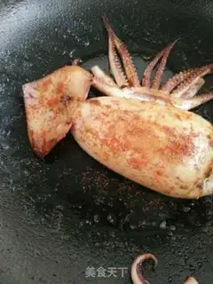 Make Squid rice step 4