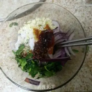 Make A spinach mix fan step 5