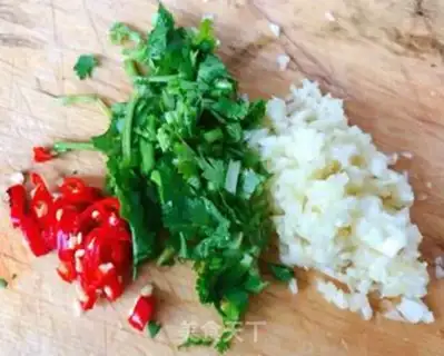 Make Garlic spicy hair step 5