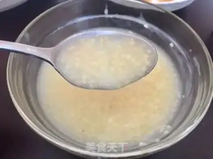 Make A little rice porridge step 5