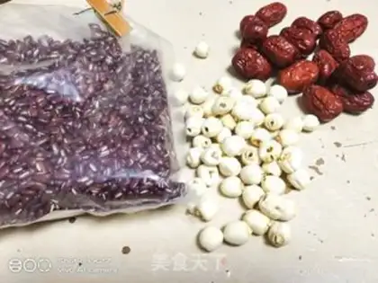 Make Red Bean Lotus Porridge step 0