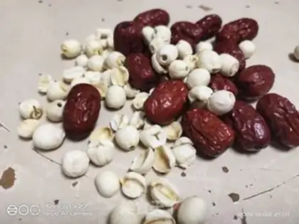 Make Red Bean Lotus Porridge step 1