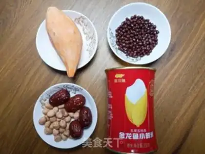 Make Potato peanut congee step 0