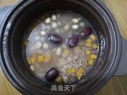 Make Potato peanut congee step 7