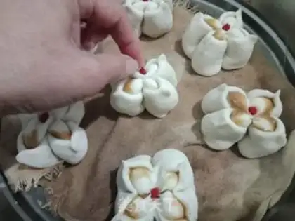 Make A sesame bouquet step 8