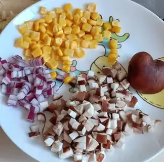 Make Corn mushrooms step 1