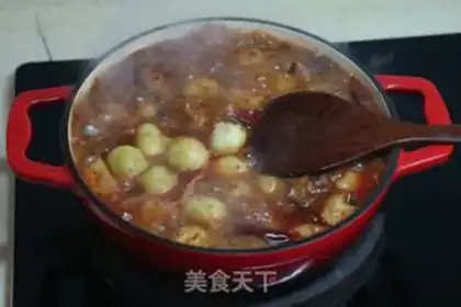 Make Potato red meat step 11