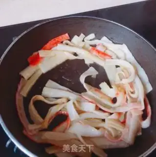 Make Crab willow for egg rice step 2