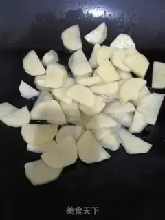 Make Ham and potatoes and carrots step 2