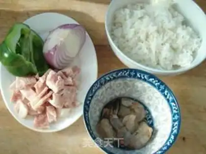 Make Microwave shrimp rice step 0