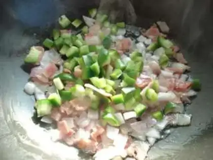 Make Microwave shrimp rice step 3