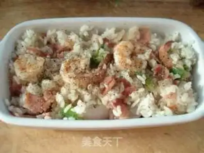 Make Microwave shrimp rice step 5