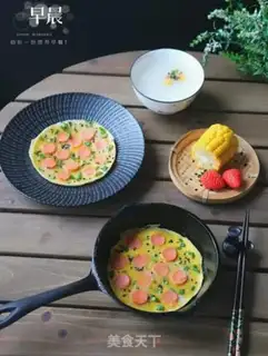 Make Egg ham and sausage step 7