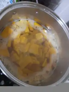 Make Pumpkin rice step 2
