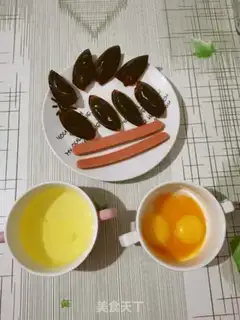 Make Gold three-coloured eggs step 1