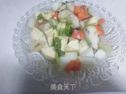 Make Chicken-fly shrimp, three-juice pan step 4