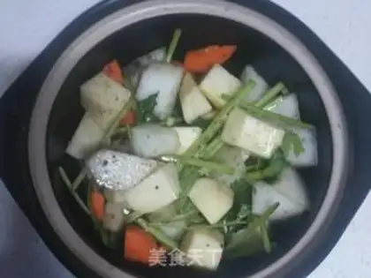 Make Chicken-fly shrimp, three-juice pan step 7