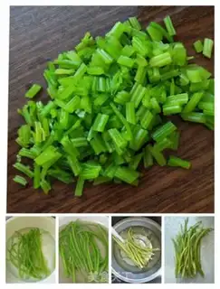 Make Almond celery step 1