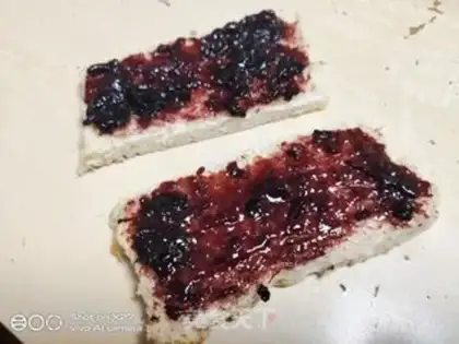 Make Blueberry toast step 1