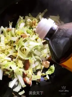 Make Tofu, tofu, mushroom, cabbage step 6