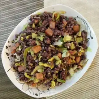 Make Squeeze eggs and fried rice step 12