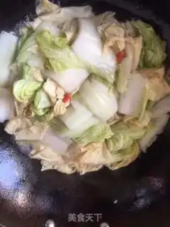 Make Bean-skin and cabbage step 5