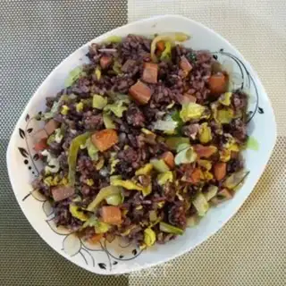 Make Squeeze eggs and fried rice step 13