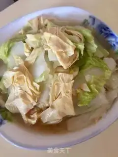 Make Bean-skin and cabbage step 6