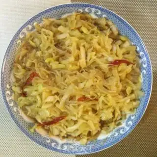 Make A fan of cabbage step 9