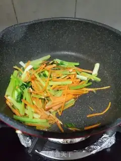 Make Celery carrot and rice powder step 3