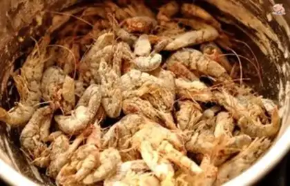 Make Dried shrimp step 1
